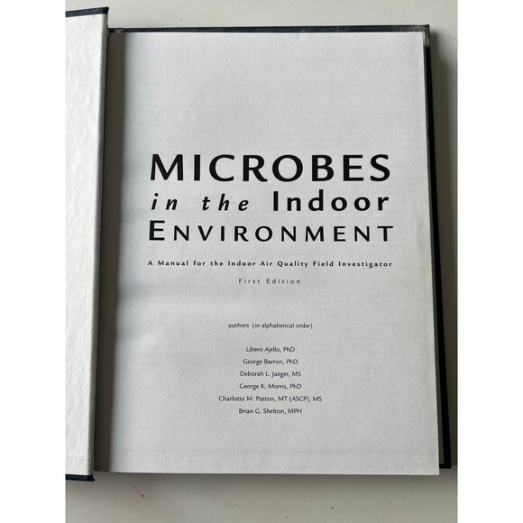 Microbes in the Indoor Environment Book Education College Textbook - Picture 3 of 4